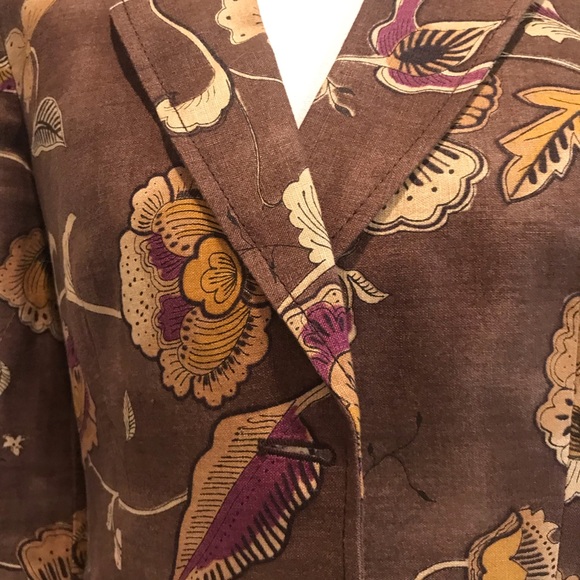 Etro floral linen jacket perfect for spring - Picture 3 of 6
